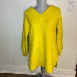 Anthropologie Pilcro Sunny Yellow V-Neck Sweater. XS